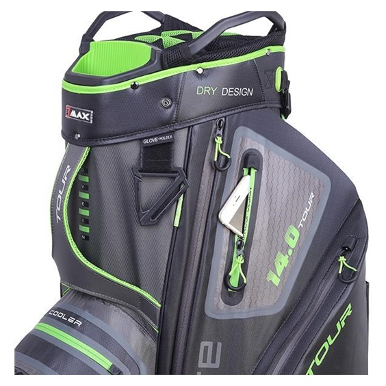 Big Max Dri Lite Tour Cartbag, grau/schwarz/limette