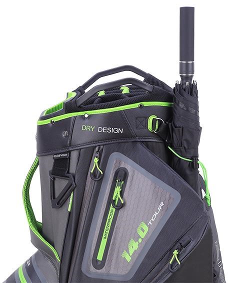 Big Max Dri Lite Tour Cartbag, grau/schwarz/limette