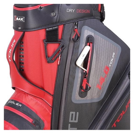 Big Max Dri Lite Tour Cartbag, rot/schwarz