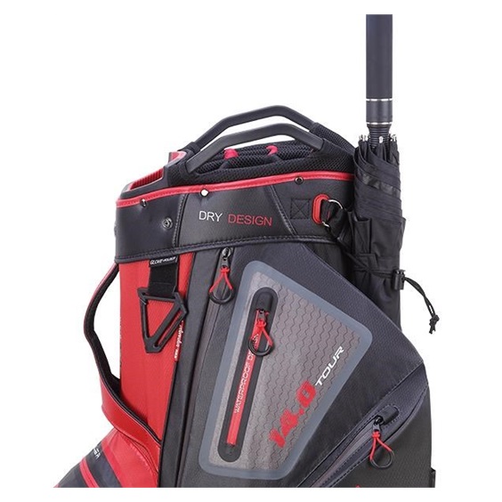 Big Max Dri Lite Tour Cartbag, rot/schwarz