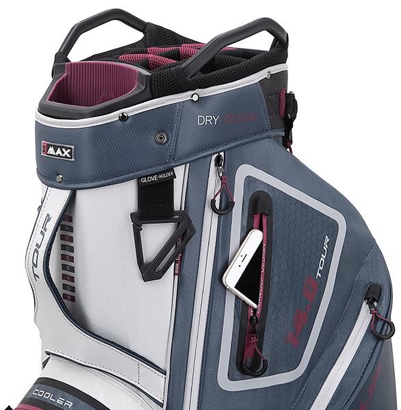 Big Max Dri Lite Tour Cartbag, white/blueberry/merlot
