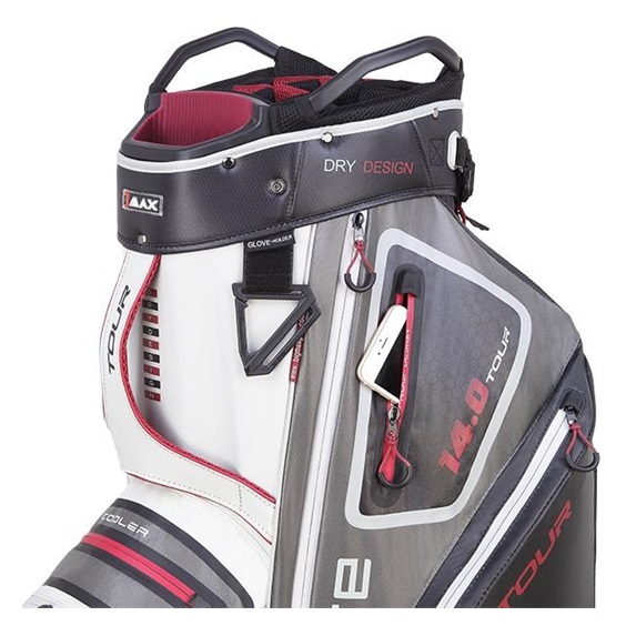 Big Max Dri Lite Tour Cartbag, weiss/grau/schwarz/merlot