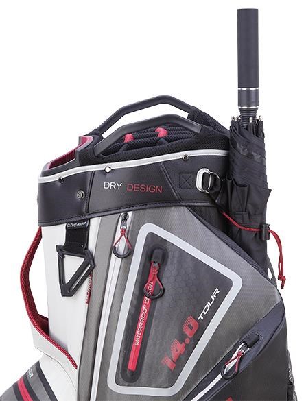 Big Max Dri Lite Tour Cartbag, weiss/grau/schwarz/merlot