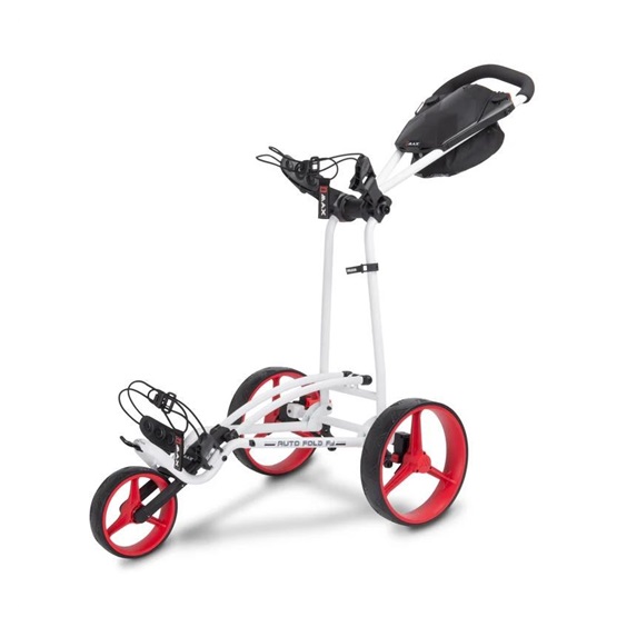 Big Max Autofold FF Golf Trolley, weiss/rot