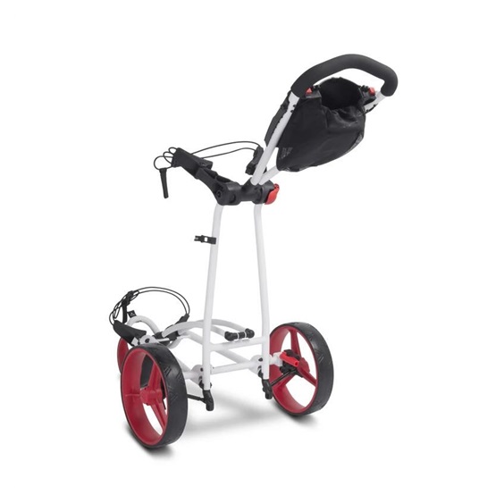 Big Max Autofold FF Golf Trolley, weiss/rot