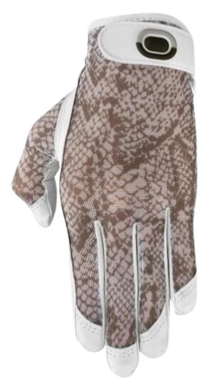 Zoom Sun Style Damen Golfhandschuh, weiss Schlange