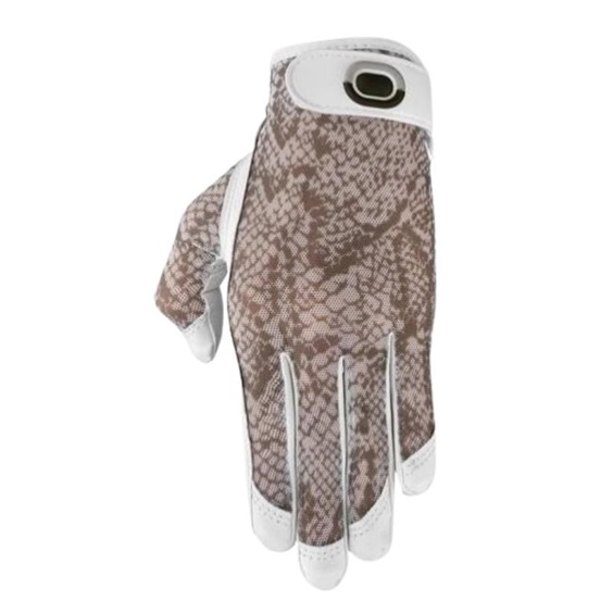 Zoom Sun Style Damen Golfhandschuh, weiss Schlange