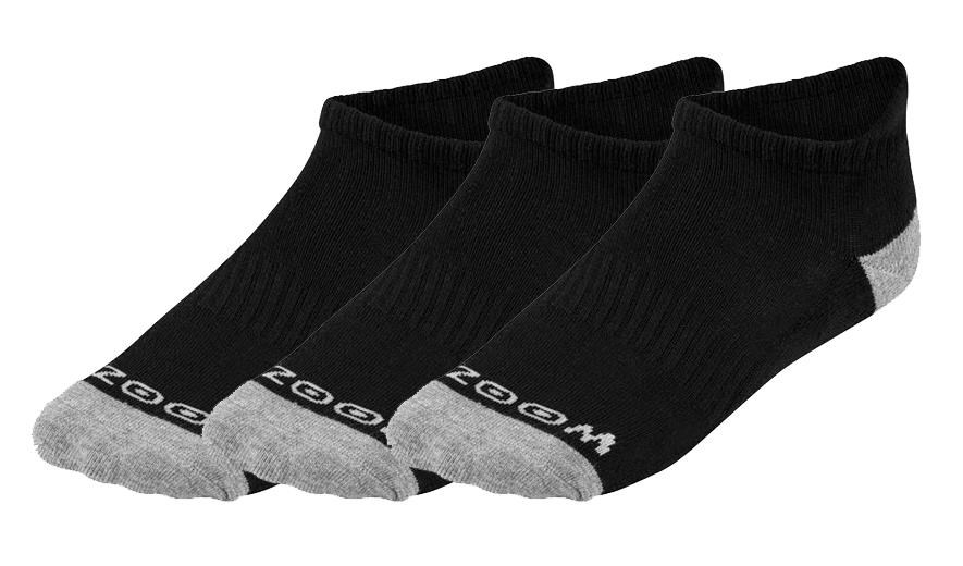 Zoom Crew Damen Socken, 3Paar, schwarz