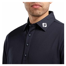 FootJoy Thermolite Herren Langarm-Polo, dunkelblau