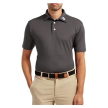 FootJoy Stretch Pique Solid Athletic Fit Herren Poloshirt, charcoal