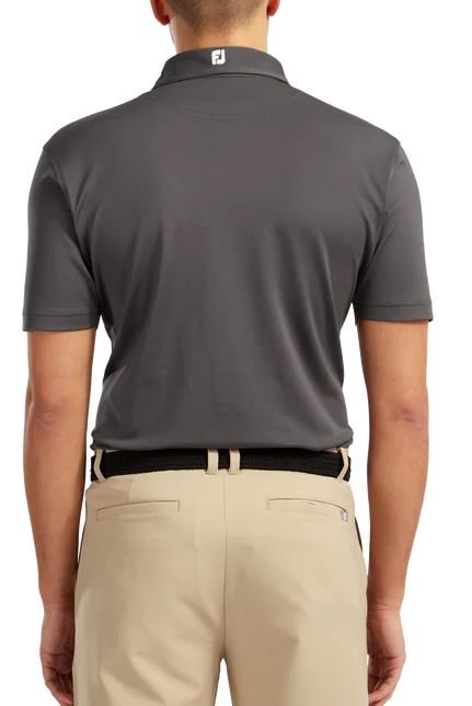 FootJoy Stretch Pique Solid Athletic Fit Herren Poloshirt, charcoal