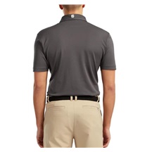 FootJoy Stretch Pique Solid Athletic Fit Herren Poloshirt, charcoal