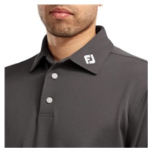FootJoy Stretch Pique Solid Athletic Fit Herren Poloshirt, charcoal