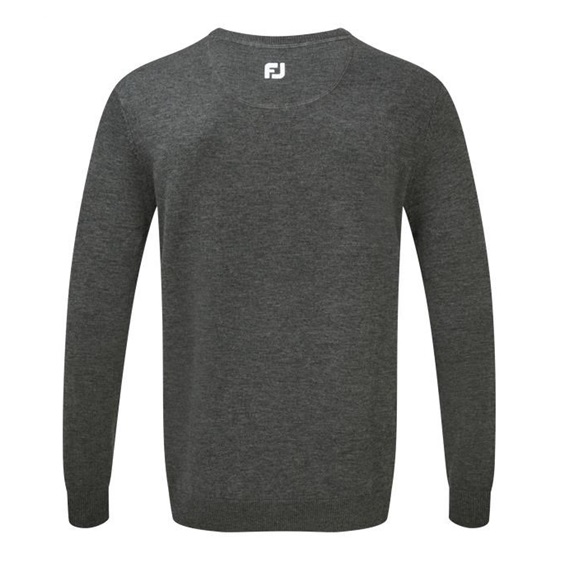 FootJoy Wool Blend V-Neck Herren Pullover, dunkelgrau