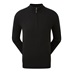 FootJoy Wool Blend 1/2 Zip Herren Pullover, schwarz
