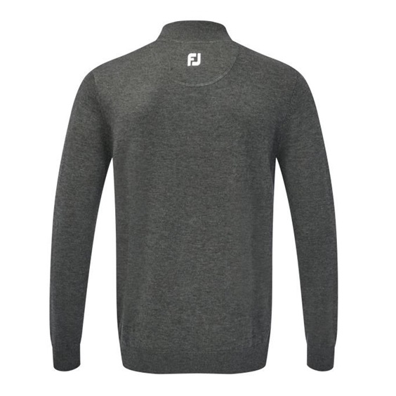 FootJoy Wool Blend 1/2 Zip Herren Pullover, grau