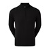 FootJoy Wool Blend Lined 1/2 Zip Herren Pullover, schwarz