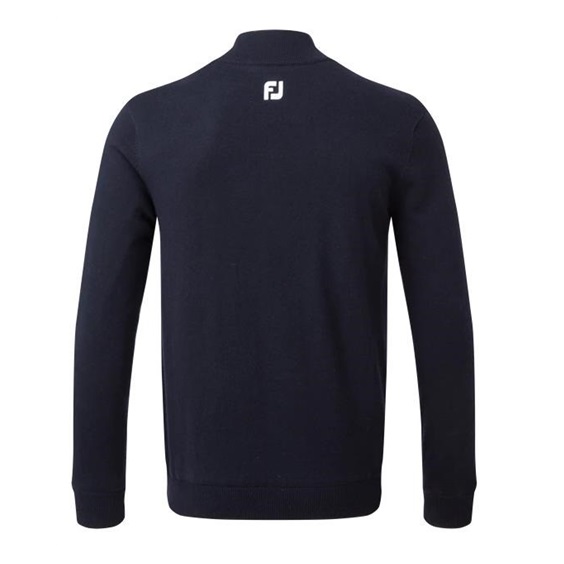 FootJoy Wool Blend Lined 1/2 Zip Herren Pullover, dunkelblau