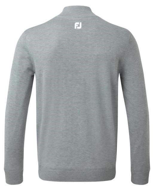 FootJoy Wool Blend Lined 1/2 Zip Herren Pullover, grau