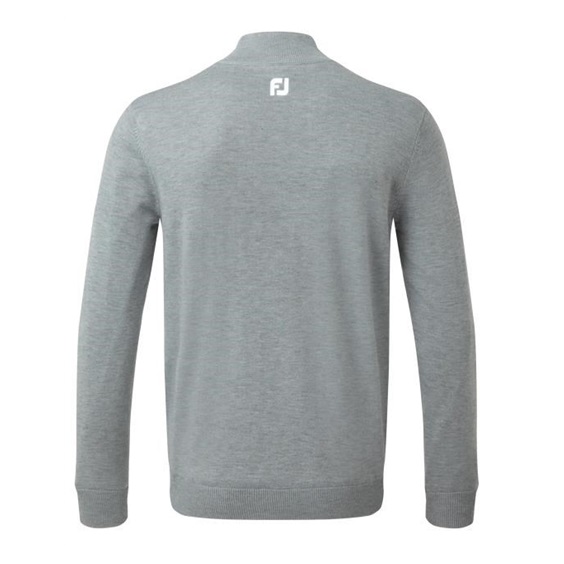 FootJoy Wool Blend Lined 1/2 Zip Herren Pullover, grau