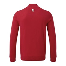 FootJoy Wool Blend Lined 1/2 Zip Herren Pullover, rot