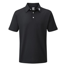 FootJoy Stretch Pique Solid Herren Poloshirt, schwarz