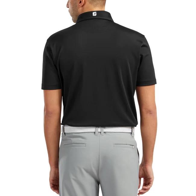 FootJoy Stretch Pique Solid Herren Poloshirt, schwarz