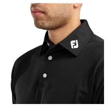 FootJoy Stretch Pique Solid Herren Poloshirt, schwarz