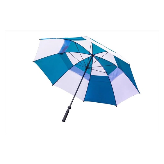 Longridge Dual Canopy Regenschirm 60", blau/weiß