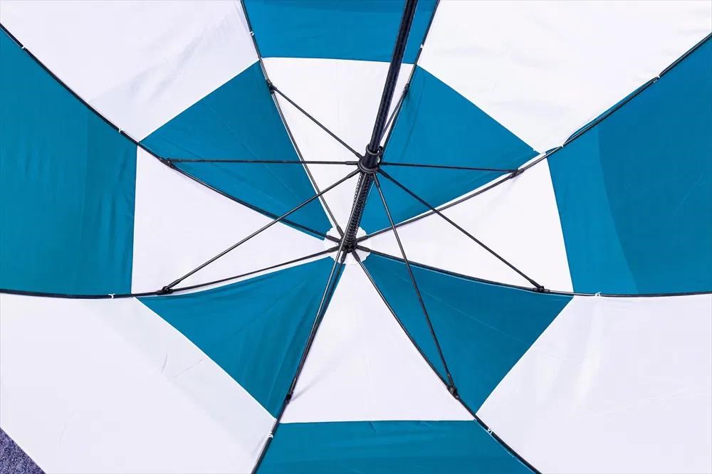Longridge Dual Canopy Regenschirm 60", blau/weiß