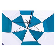 Longridge Dual Canopy Regenschirm 60", blau/weiß