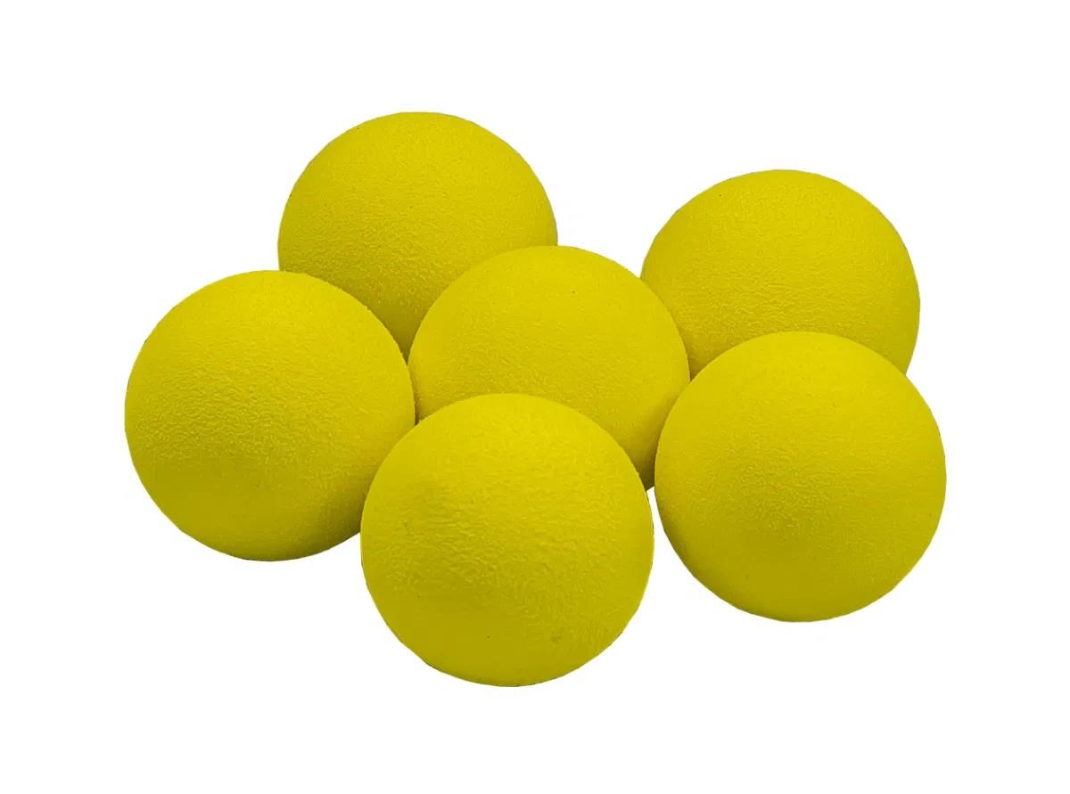 Longridge Yellow Foam Trainingsbälle, 6Stk.