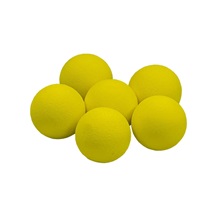 Longridge Yellow Foam Trainingsbälle, 6Stk.