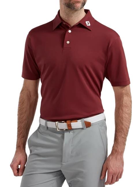 FootJoy Stretch Pique Solid Athletic Fit, maroon