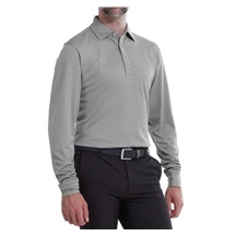 FootJoy Thermolite Herren Langarm-Polo, grau