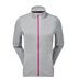 FootJoy Hydroknit 1/2 Zip Waterproof Damenjacke, grau/rosa