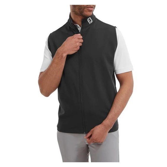 FootJoy Full-Zip Knit Herren Weste, schwarz