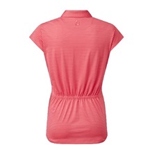 FootJoy Tonal Stripe Lisle Damen Poloshirt, coral