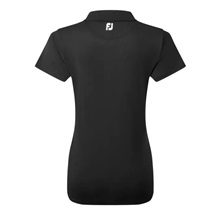 FootJoy Stretch Pique Solid Damen Poloshirt, schwarz