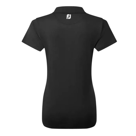 FootJoy Stretch Pique Solid Damen Poloshirt, schwarz