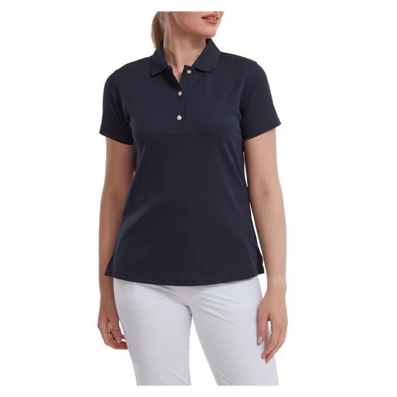 FootJoy Stretch Pique Solid Damen Poloshirt, dunkelblau