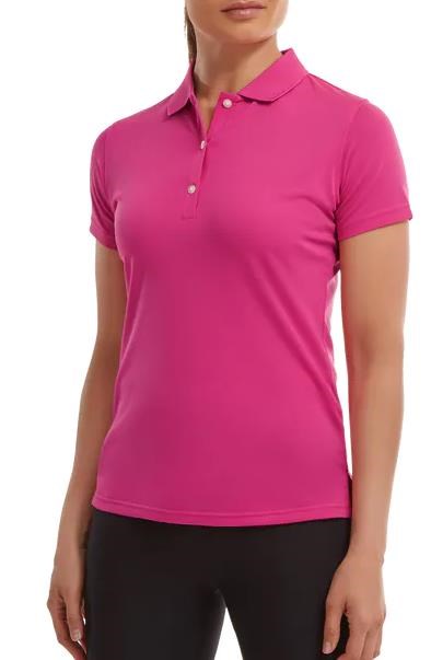 FootJoy Stretch Pique Solid Damen Poloshirt, rosa