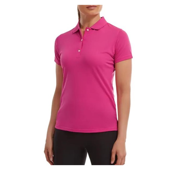 FootJoy Stretch Pique Solid Damen Poloshirt, rosa