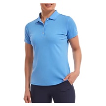 FootJoy Stretch Pique Solid Damen Poloshirt, hellblau