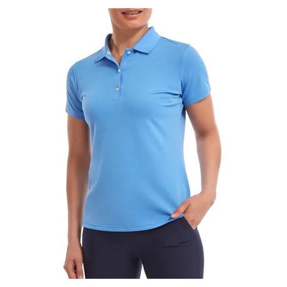 FootJoy Stretch Pique Solid Damen Poloshirt, hellblau