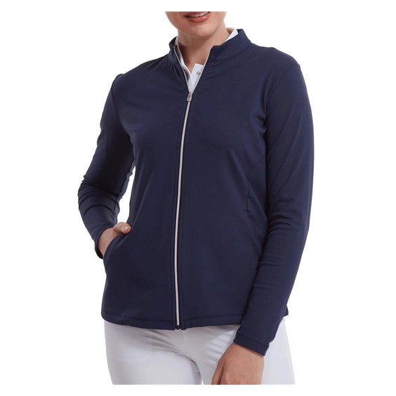 FootJoy Full-Zip Midlayer Damen Sweatshirt, dunkelblau