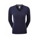 FootJoy Wool Blend V-Neck Damen Pullover, dunkelblau