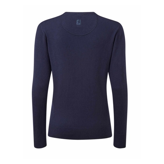 FootJoy Wool Blend V-Neck Damen Pullover, dunkelblau