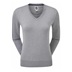 FootJoy Wool Blend V-Neck Damen Pullover, grau