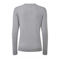 FootJoy Wool Blend V-Neck Damen Pullover, grau